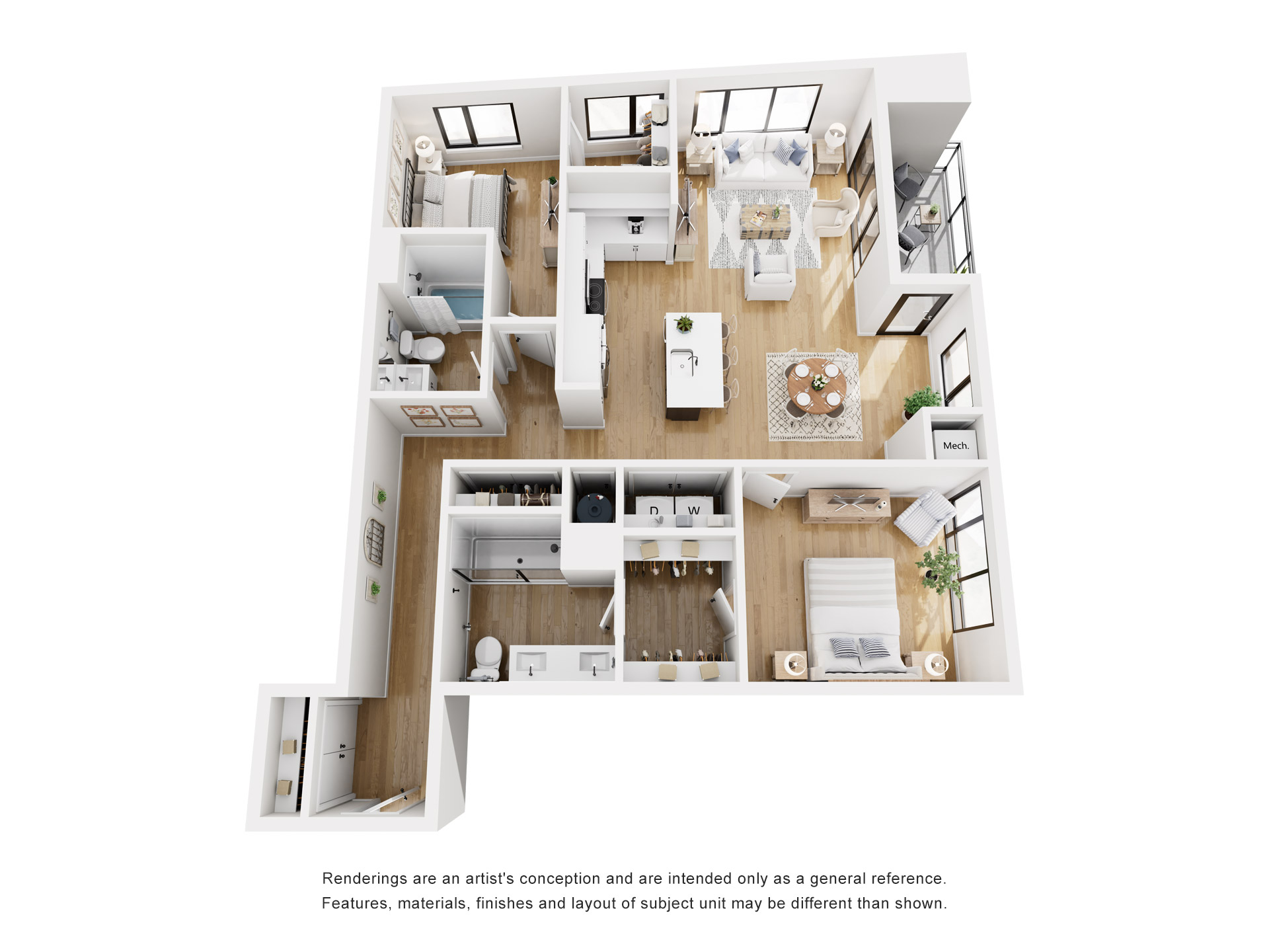 Floor plan layout diagram for B5-1261